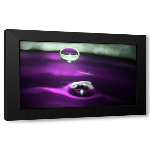 Grape Drink Drop I Black Modern Wood Framed Art Print with Double Matting by Putman, Tammy