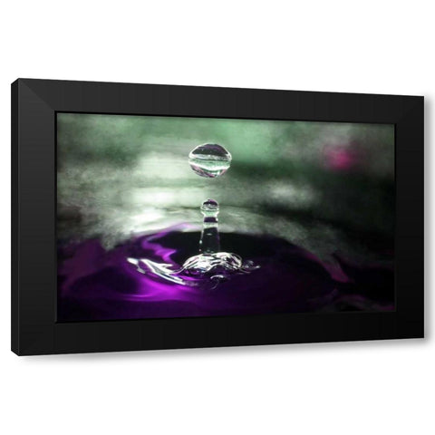 Grape Drink Drop III Black Modern Wood Framed Art Print with Double Matting by Putman, Tammy