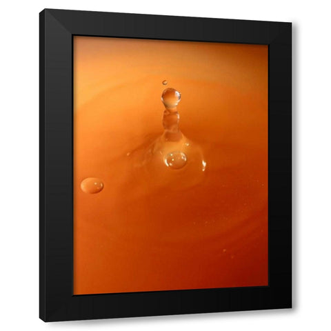 Tomato Soup Drop III Black Modern Wood Framed Art Print with Double Matting by Putman, Tammy
