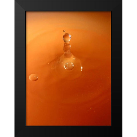 Tomato Soup Drop III Black Modern Wood Framed Art Print by Putman, Tammy