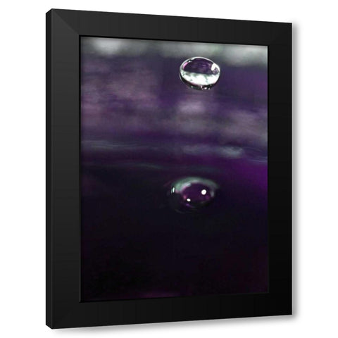 Grape Drink Drop IV Black Modern Wood Framed Art Print with Double Matting by Putman, Tammy