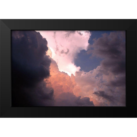Brewing Black Modern Wood Framed Art Print by Putman, Tammy