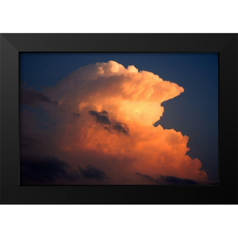 Build Up Black Modern Wood Framed Art Print by Putman, Tammy