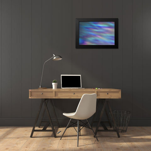Ripples of Color I Black Modern Wood Framed Art Print by Putman, Tammy