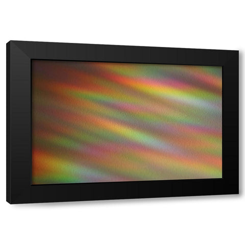 Ripples of Color II Black Modern Wood Framed Art Print with Double Matting by Putman, Tammy