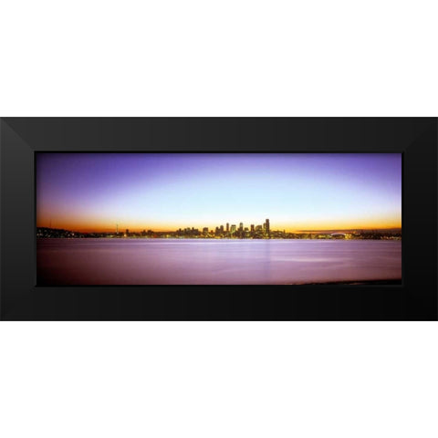 From Elliott Bay I Black Modern Wood Framed Art Print by Stefko, Bob