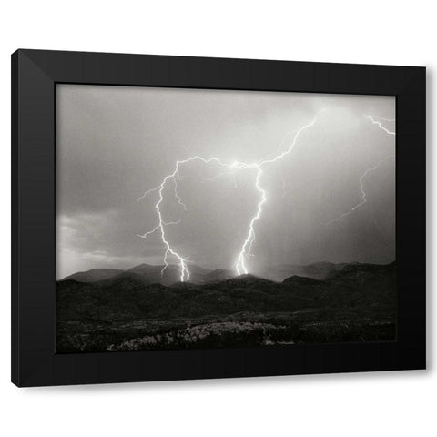 Striking Symmetry I - BW Black Modern Wood Framed Art Print with Double Matting by Taylor, Douglas