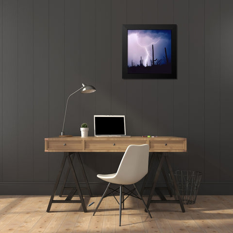 Electric Desert IV Black Modern Wood Framed Art Print by Taylor, Douglas