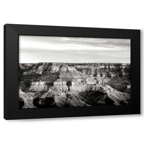 Grand Canyon Dawn I BW Black Modern Wood Framed Art Print by Taylor, Douglas