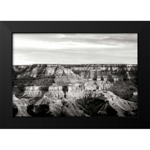 Grand Canyon Dawn I BW Black Modern Wood Framed Art Print by Taylor, Douglas