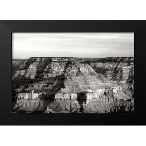 Grand Canyon Dawn III BW Black Modern Wood Framed Art Print by Taylor, Douglas