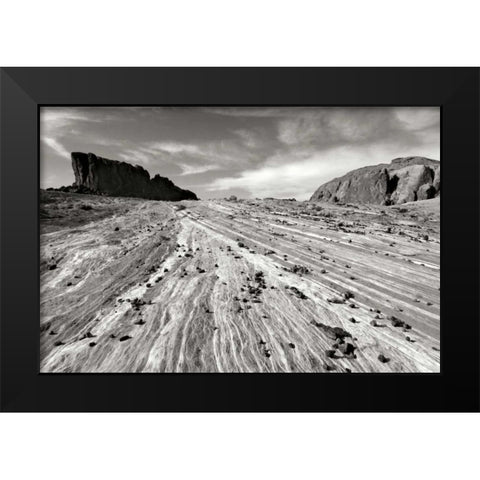 Sands of Time I BW Black Modern Wood Framed Art Print by Taylor, Douglas