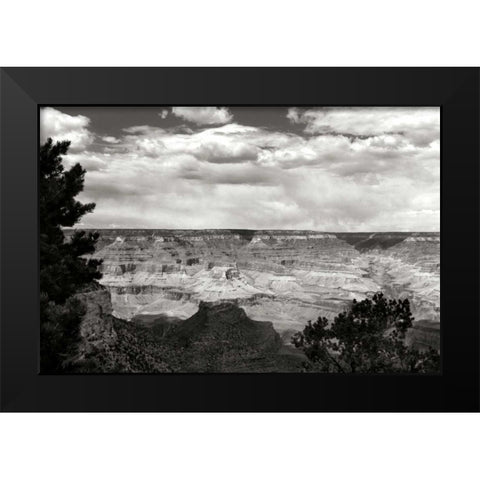 Grand Canyon Skies BW Black Modern Wood Framed Art Print by Taylor, Douglas