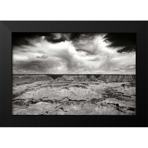 Grand Canyon Winds BW Black Modern Wood Framed Art Print by Taylor, Douglas