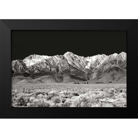 Sierra Nevada Mountains I BW Black Modern Wood Framed Art Print by Taylor, Douglas