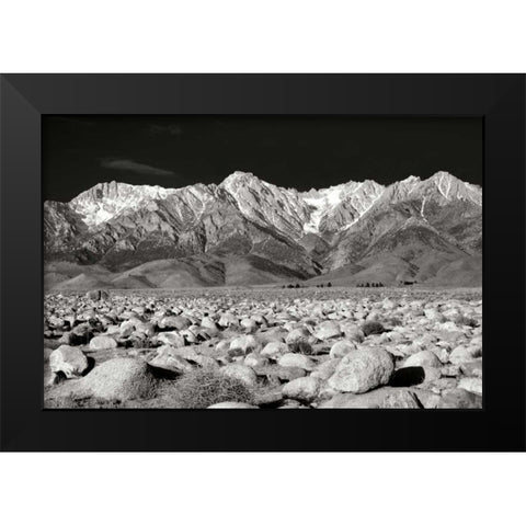 Sierra Nevada Mountains II BW Black Modern Wood Framed Art Print by Taylor, Douglas