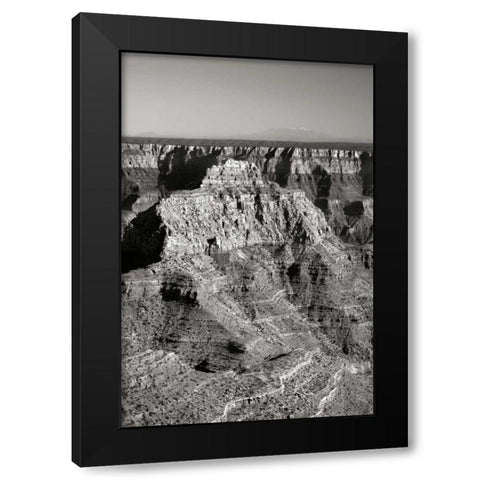 Vishnu Temple BW Black Modern Wood Framed Art Print by Taylor, Douglas