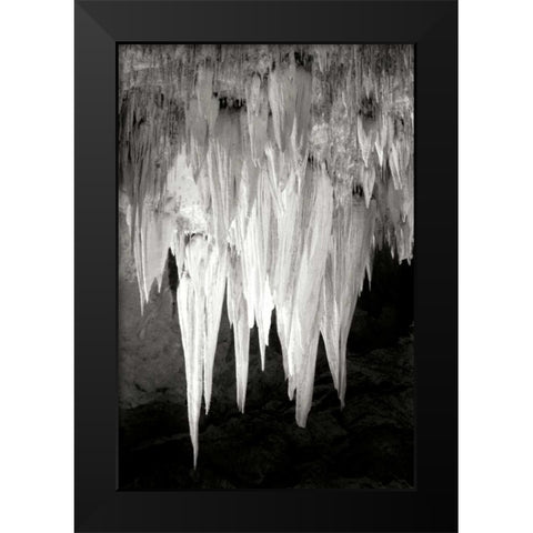 Carlsbad Cavern I BW Black Modern Wood Framed Art Print by Taylor, Douglas
