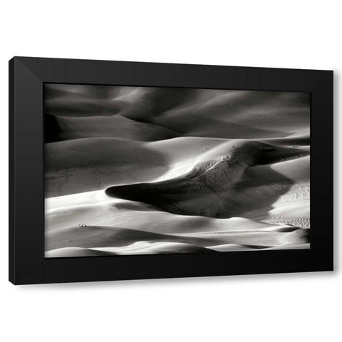Great Sand Dunes I BW Black Modern Wood Framed Art Print by Taylor, Douglas