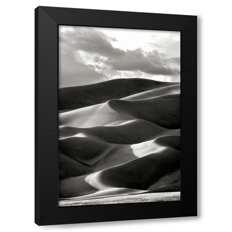Great Sand Dunes III BW Black Modern Wood Framed Art Print by Taylor, Douglas