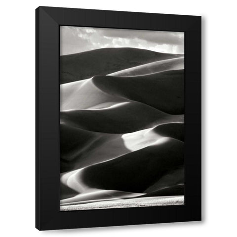 Great Sand Dunes IV BW Black Modern Wood Framed Art Print by Taylor, Douglas