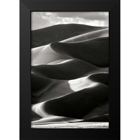 Great Sand Dunes IV BW Black Modern Wood Framed Art Print by Taylor, Douglas