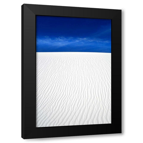 White Sands I Black Modern Wood Framed Art Print with Double Matting by Taylor, Douglas
