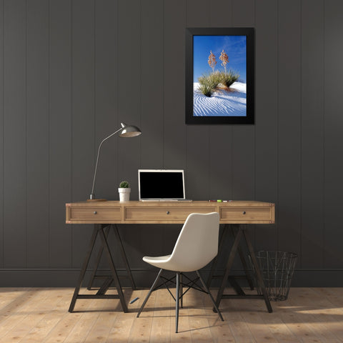 Yuccas and White Sand I Black Modern Wood Framed Art Print by Taylor, Douglas