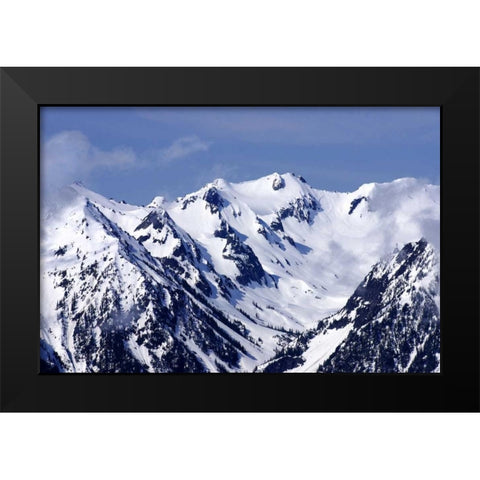 Carved by Ice Black Modern Wood Framed Art Print by Taylor, Douglas