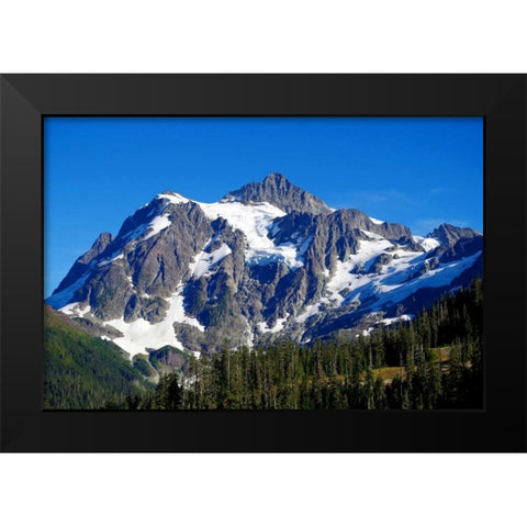 Mt. Shuksan Black Modern Wood Framed Art Print by Taylor, Douglas