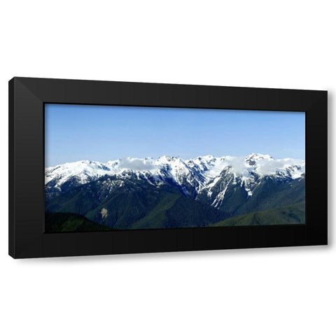 Hurricane Ridge Vista Black Modern Wood Framed Art Print by Taylor, Douglas