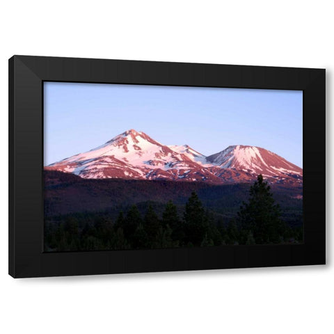 Shasta Sunset II Black Modern Wood Framed Art Print by Taylor, Douglas