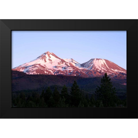 Shasta Sunset II Black Modern Wood Framed Art Print by Taylor, Douglas