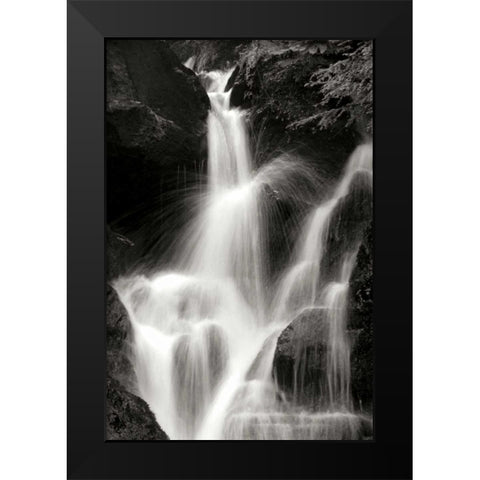 Falling Water II BW Black Modern Wood Framed Art Print by Taylor, Douglas