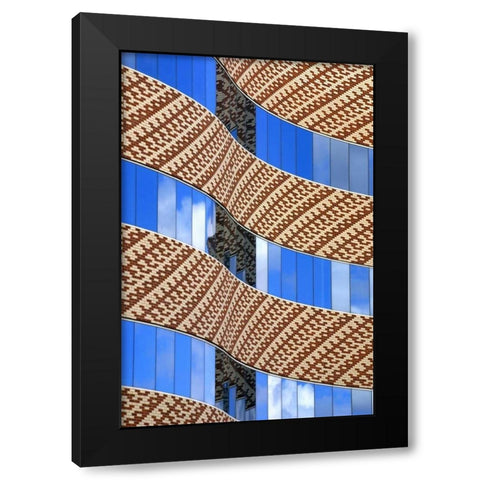 Brick and Glass I Black Modern Wood Framed Art Print with Double Matting by Taylor, Douglas