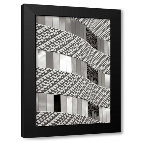 Brick and Glass II BW Black Modern Wood Framed Art Print by Taylor, Douglas