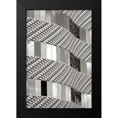 Brick and Glass II BW Black Modern Wood Framed Art Print by Taylor, Douglas