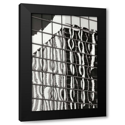 Architectural Glass BW Black Modern Wood Framed Art Print with Double Matting by Taylor, Douglas