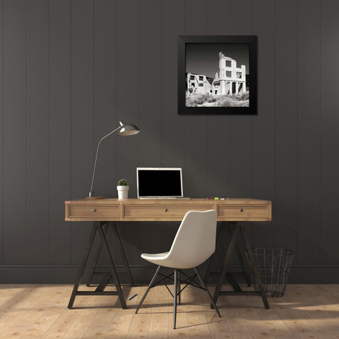 Rhyolite Ruin I BW Black Modern Wood Framed Art Print by Taylor, Douglas