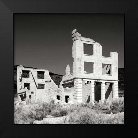 Rhyolite Ruin I BW Black Modern Wood Framed Art Print by Taylor, Douglas