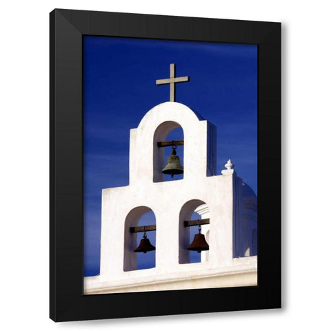 Mission Bells II Black Modern Wood Framed Art Print with Double Matting by Taylor, Douglas