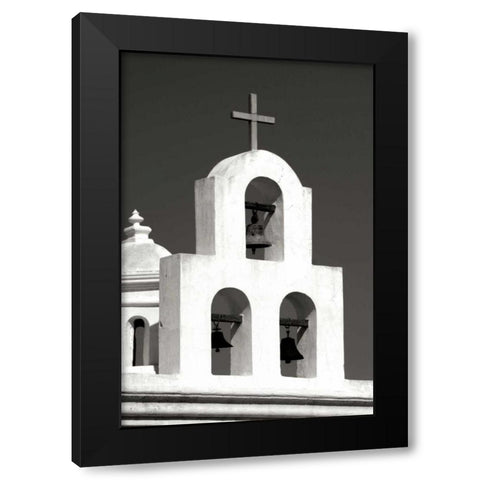 Mission Bells I BW Black Modern Wood Framed Art Print with Double Matting by Taylor, Douglas