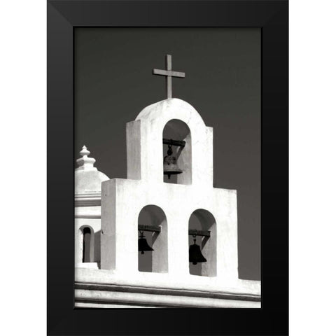 Mission Bells I BW Black Modern Wood Framed Art Print by Taylor, Douglas