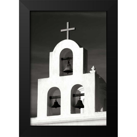 Mission Bells II BW Black Modern Wood Framed Art Print by Taylor, Douglas