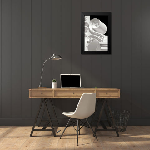 Mission Detail I BW Black Modern Wood Framed Art Print by Taylor, Douglas