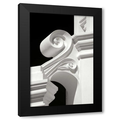 Mission Detail II BW Black Modern Wood Framed Art Print with Double Matting by Taylor, Douglas