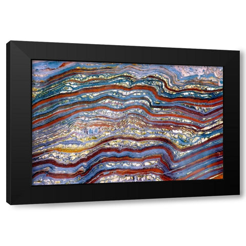 Banded Iron I Black Modern Wood Framed Art Print with Double Matting by Taylor, Douglas
