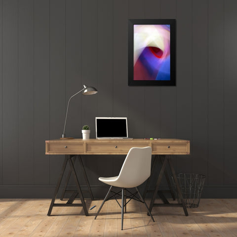 Solid Fluid Vapor Black Modern Wood Framed Art Print by Taylor, Douglas