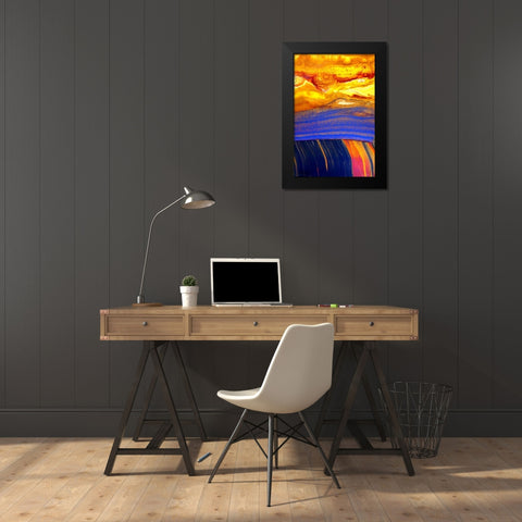 Archaea Black Modern Wood Framed Art Print by Taylor, Douglas