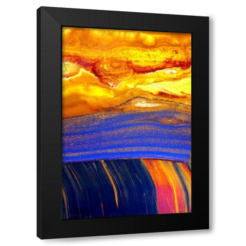 Archaea Black Modern Wood Framed Art Print with Double Matting by Taylor, Douglas
